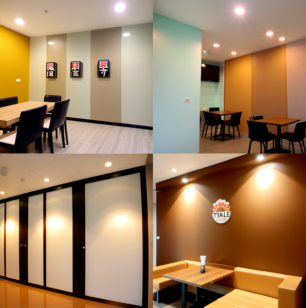 小藍(lán)鯨石晶地板墻板飲品奶茶店鋪裝修設(shè)計效果圖
